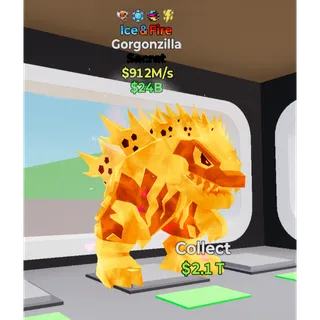 Fortnite Steal the Brainrot Ice & Fire Gorgonzilla 912M/s 4 trait