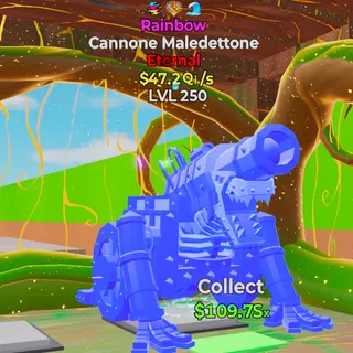 Rainbow Cannone Maledettone 47.2Qi/s 3 trait MAX LEVEL 250 - Fortnite Steal the Brainrot
