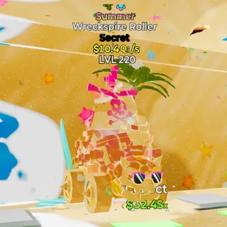 Summer Wreckspire Roller 10.4Qi/s 2 trait Lvl 220 - Fortnite Steal the Brainrot