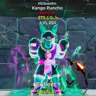 Halloween Kango Puncho 75.1Qi/s 4 trait MAX LEVEL 250 - Fortnite Steal the Brainrot