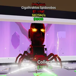 Darkness Gigalitraktos Spidorobos 825M/s - Fortnite Steal the Brainrot