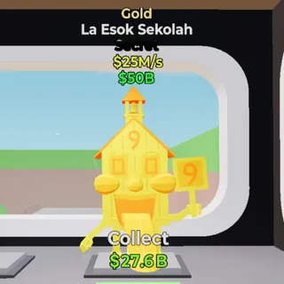 Fortnite Steal the Brainrot Gold La Esok Sekolah 25M/s