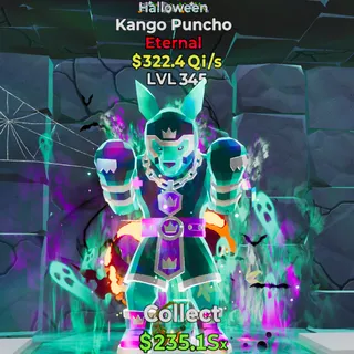 Halloween Kango Puncho 322.4Qi/s Lvl 345 4 trait - Fortnite Steal the Brainrot