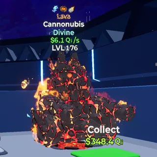 Lava Divine Cannonubis 6.1Qi/s 3 trait Lvl 176 - Fortnite Go Up for Brainrots