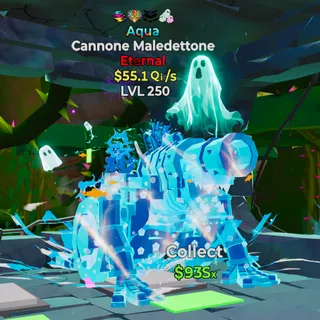 Aqua Cannone Maledettone 55.1Qi/s 4 trait *NEW TRAIT* MAX LEVEL 250 - Fortnite Steal the Brainrot