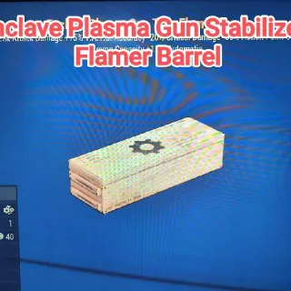 Enclave Plasma Gun Stabilized Flamer Barrel