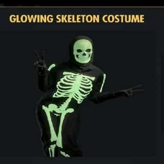 Glowing skeleton Costume & Hood