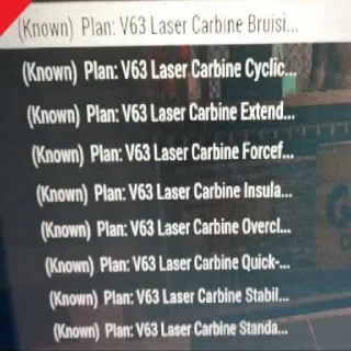 Plans V63 Laser Carbine