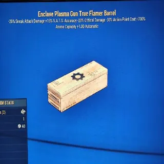ENCLAVE PLASMA GUN TRUE FLAMER BARREL