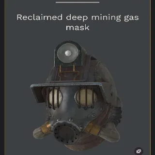 Reclaimed deep mining gas mask ☄️