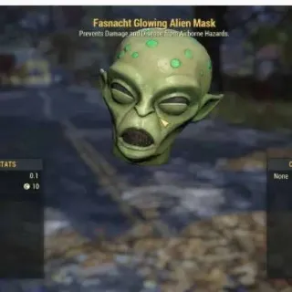 Glowing Alien Mask