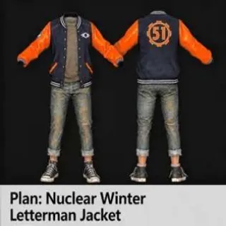 NUCLEAR WINTER Letterman Jacket Plan