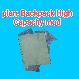 Backpack High Capacity Mod Plan