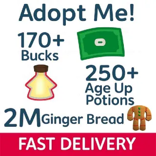Age Up Potions + Bucks + Gingerbread