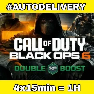 Call of Duty: Black Ops 6 - Double XP Boost 1 Hours  // 15 min x4 //