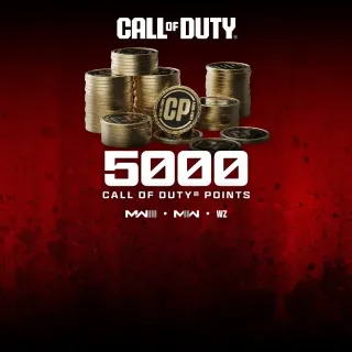 5000 COD POINTS