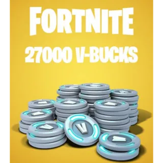 Fortnite 27000 Vbucks