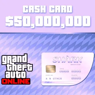 5X MEGALODON SHARK CASH CARD 50.000.000$