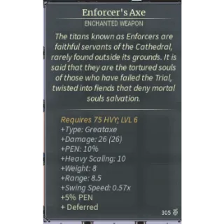 Enchanted Enforcer's Axe! Deepwoken