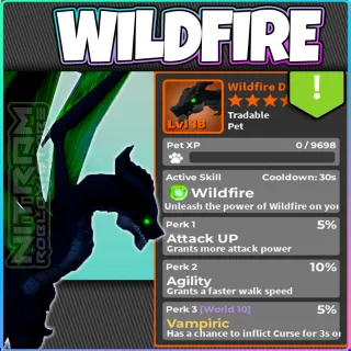 WZ - Wildfire Dragon - Atk,agil,vamp