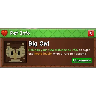 Grow A Garden 2 - Big Owl
