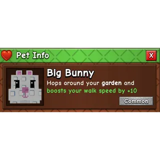 Grow A Garden 2 - Big Bunny