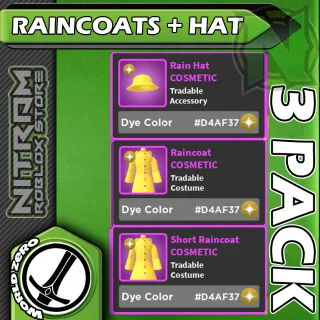 WZ - Raincoats 3-Pack Gold