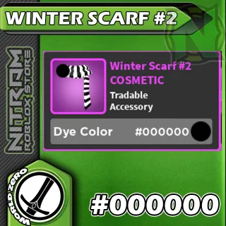 WZ - Winter Scarf - #000000
