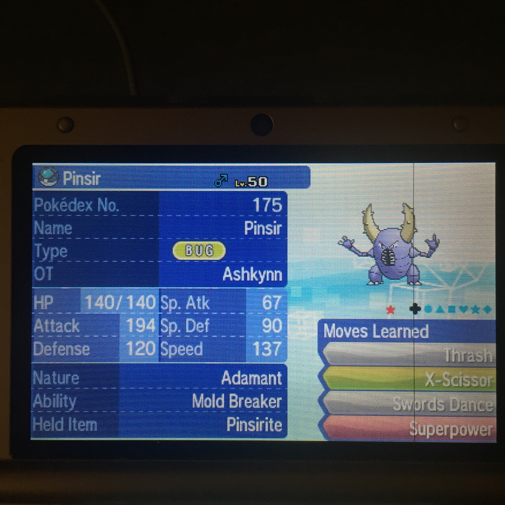 Mega Pinsir, Pokédex