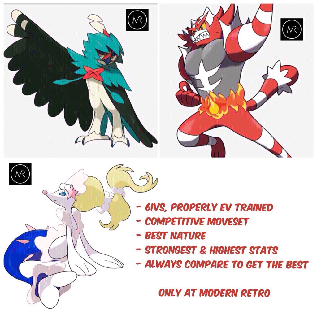 {DEAL OF THE DAY} Shiny 6IV ALL 3 Alola Starters Pokemon Sun and Moon ...