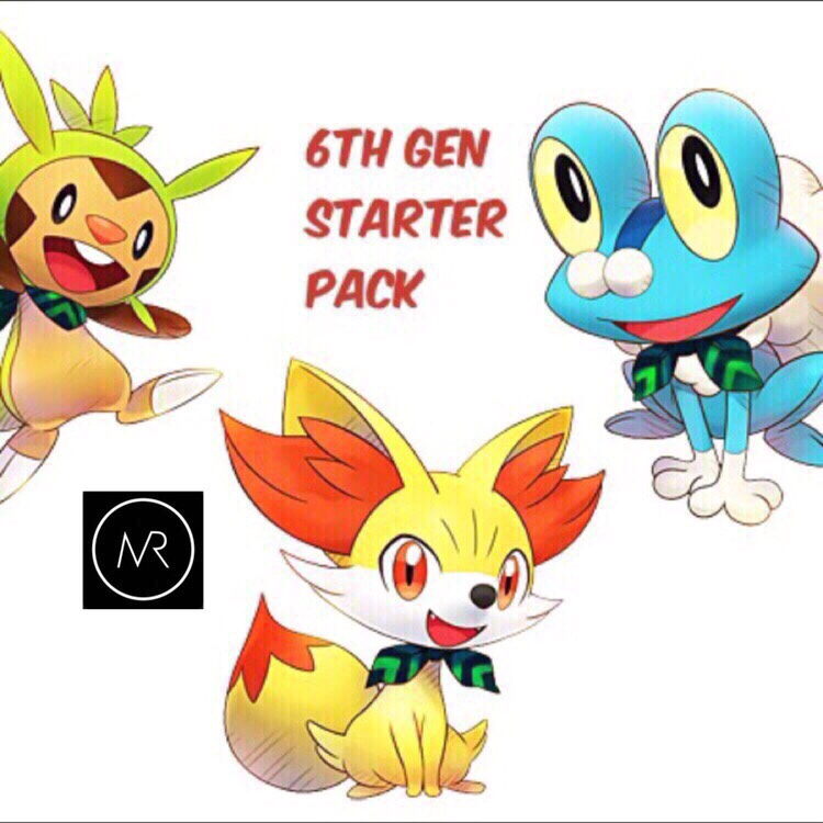 Summer Sale Shiny 6th Gen Starters Pack Pokemon X Y