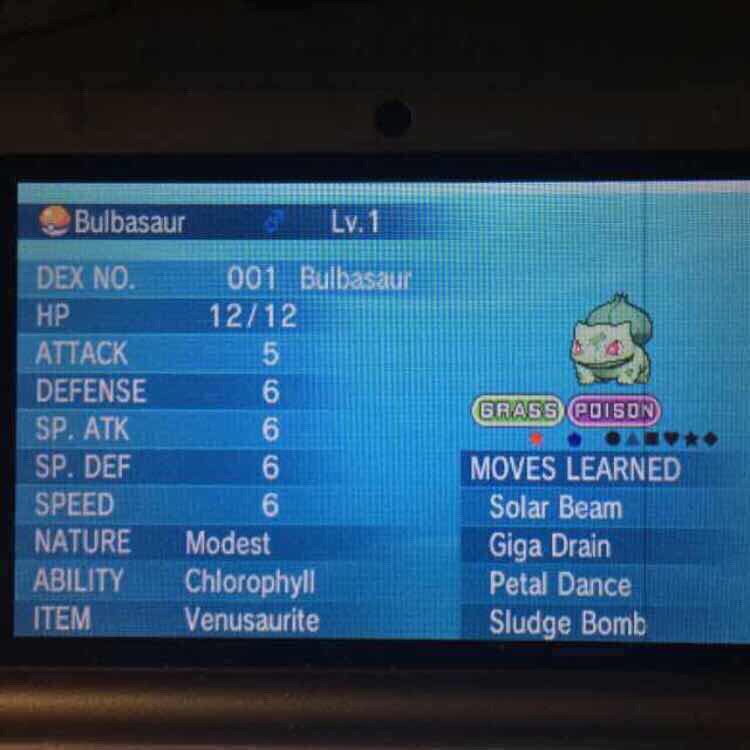 Pokemon Shiny Bulbasaur X