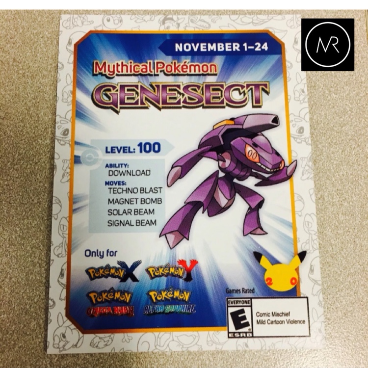 Get the Mythical Pokémon Genesect! 