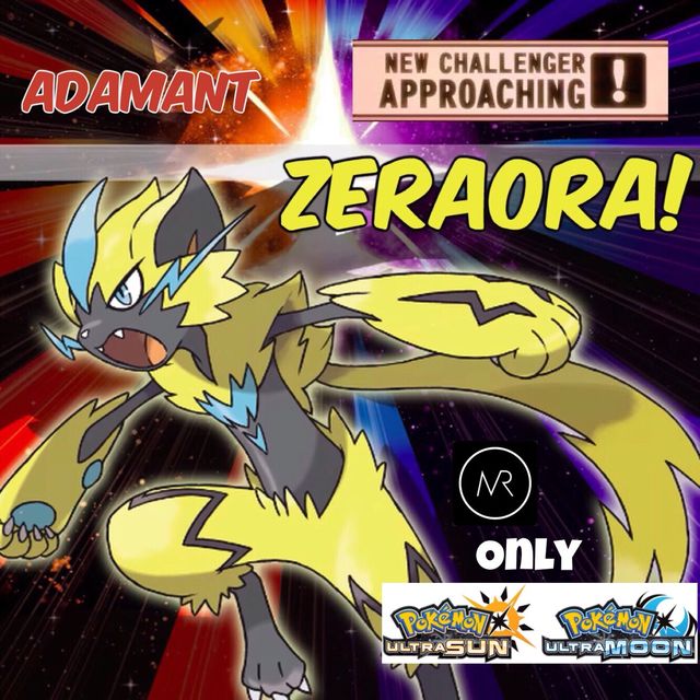 6IV Zeraora Pokemon Ultra Sun & Ultra Moon 3DS Nintendo Alola Alolan ...