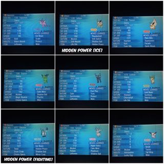 All Shiny Eeveelution + Bonus Eevee Pokemon X, Y, Omega Ruby or Alpha  Sapphire 3DS ORAS - 3DS Games - Gameflip