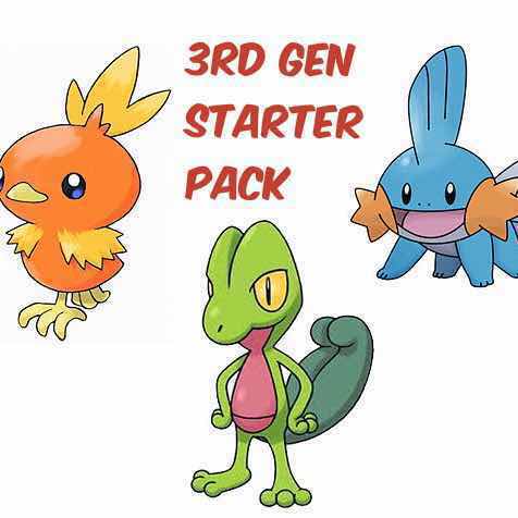 pokemon sapphire starters