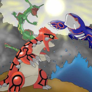 Shiny rayquaza and groudon (oras) : r/ShinyPokemon