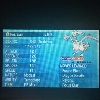 Shiny Reshiram 