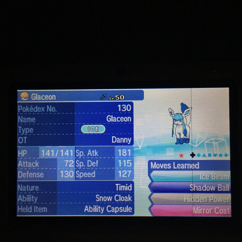 Glaceon  Pokédex