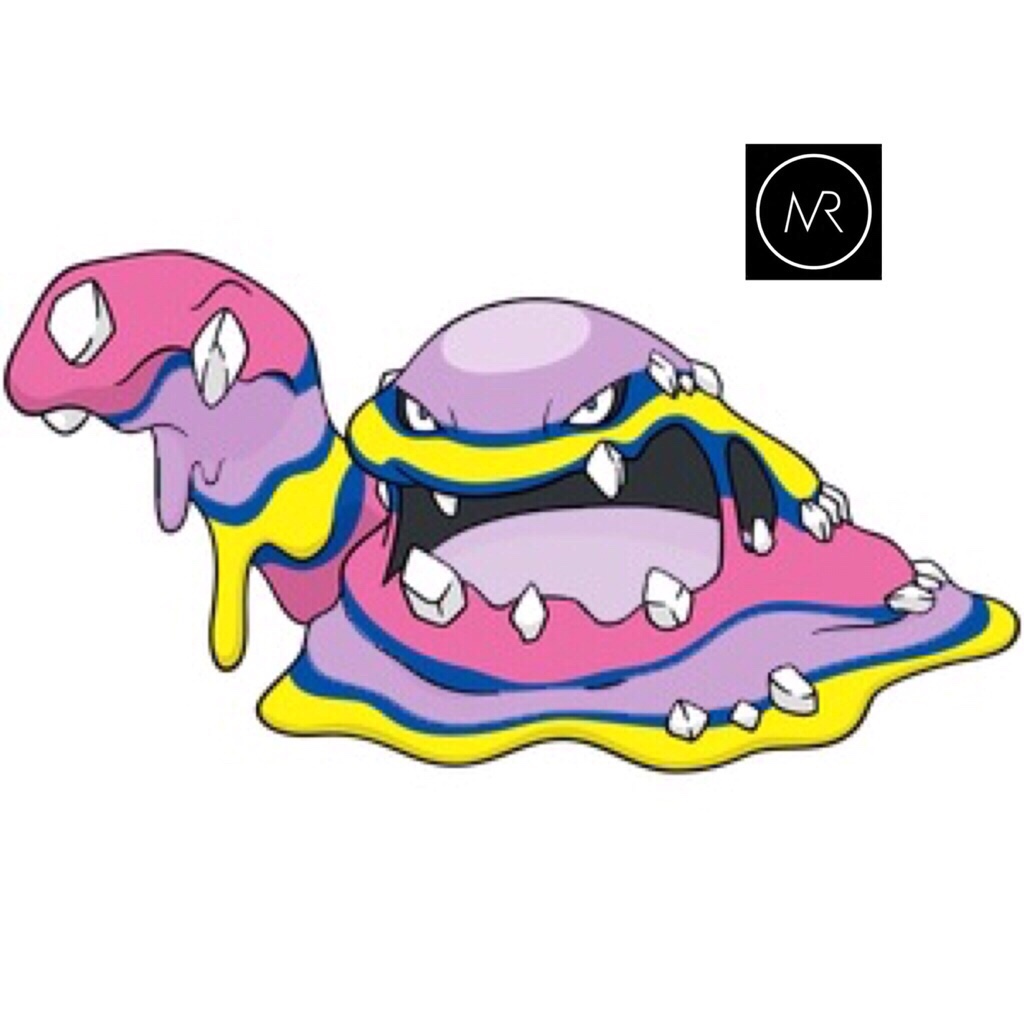 Shiny Alolan Muk Pokemon Sun and Moon 3DS Nintendo Alola Alolan ...