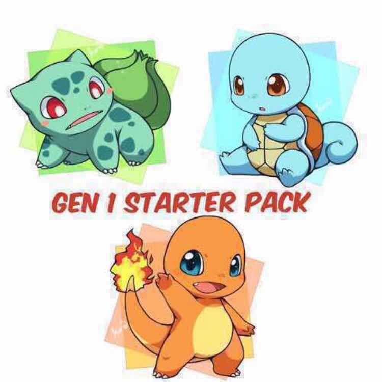 Shiny Bulbasaur/charmander/squirtle Starter Pack 6IV Pokemon 