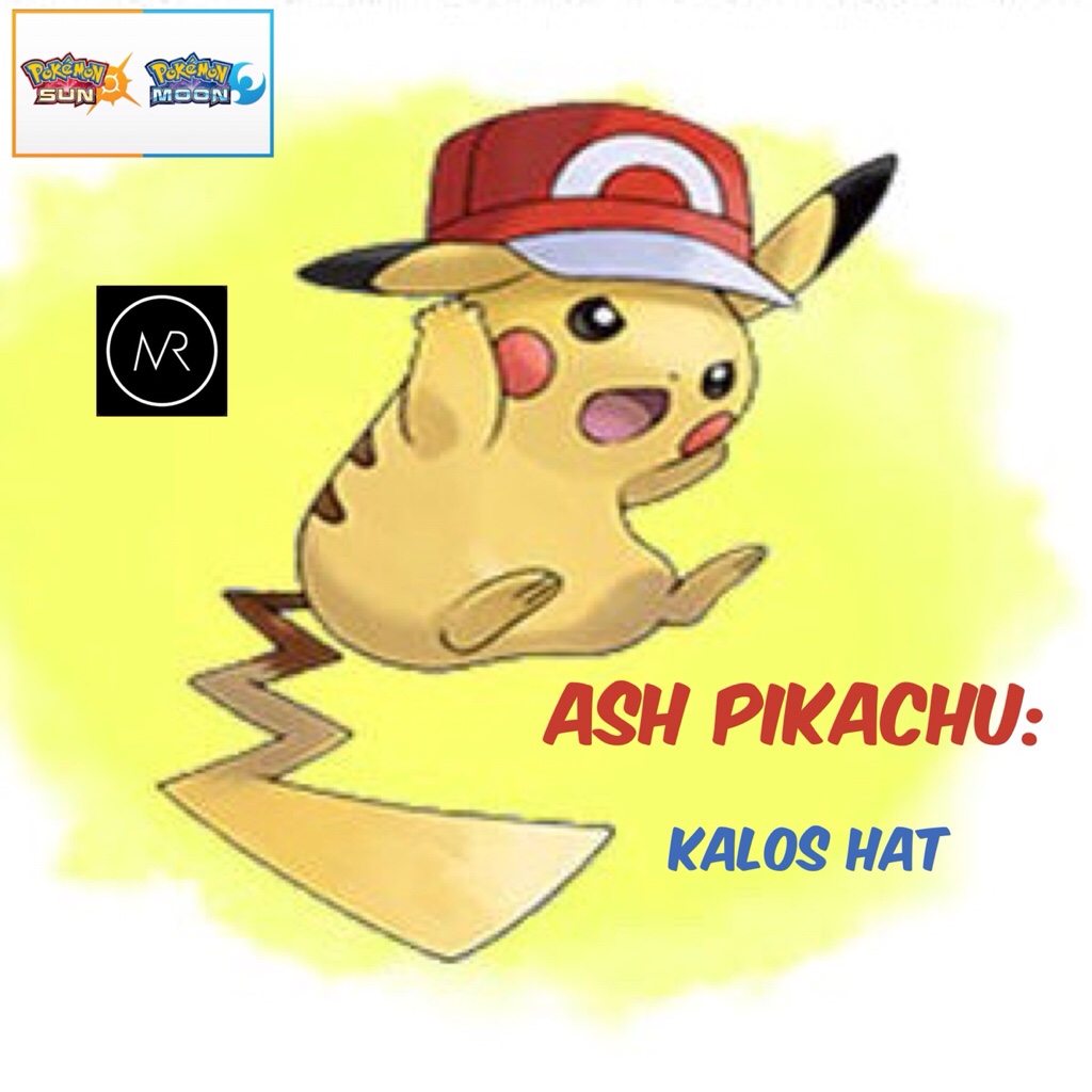 Skru ned Panorama Mutton Ash Pikachu {Kalos Cap} Pokemon Sun and Moon 3DS Nintendo Alola Pokémon -  3DS Games - Gameflip