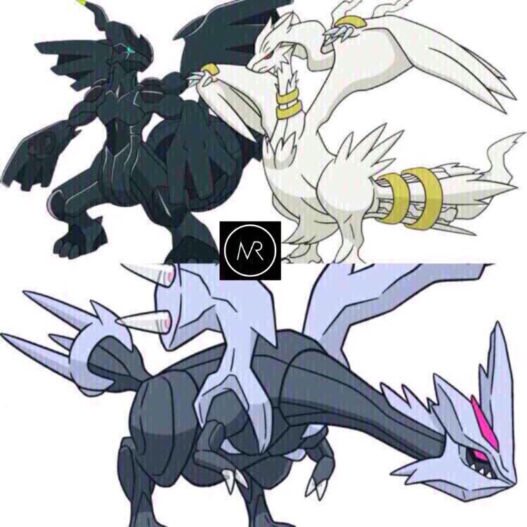 Shiny 6IV Kyurem Reshiram and Zekrom Legendary Pokemon With 