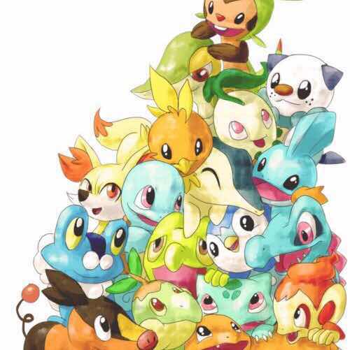 all pokemon starters gen 1 6