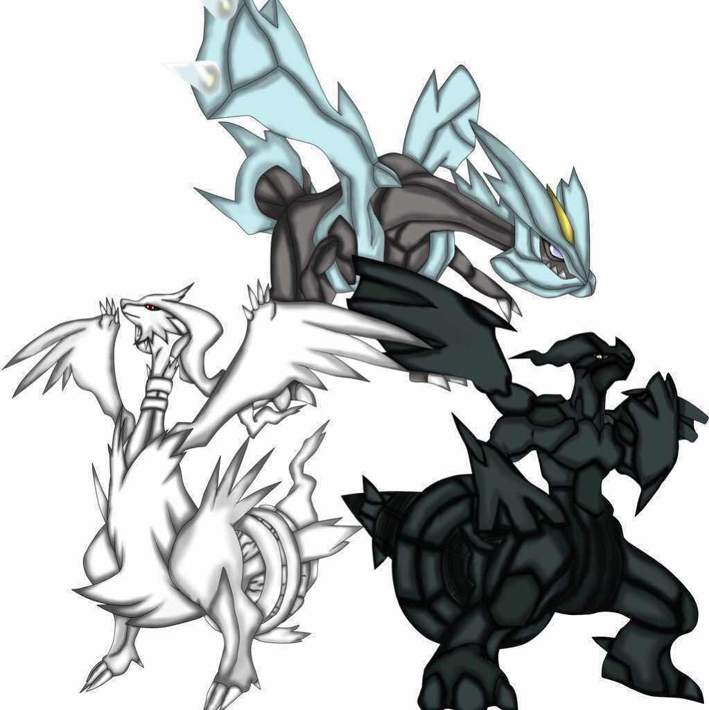 Zekrom, Reshiram & shiny Kyurem Pokemon X, Y, Omega Ruby & Alpha ...