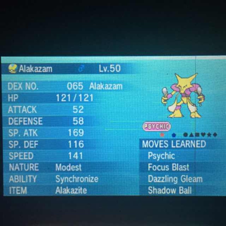 Shiny Mega Alakazam + Special Movie Event Volcanion Pokemon X, Y