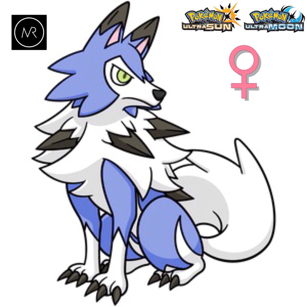 Shiny 6IV Dusk Lycanroc Pokemon Sun and Moon 3DS Nintendo Alola Alolan ...