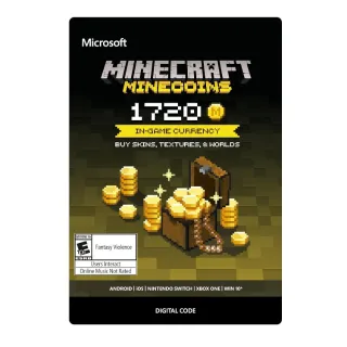 Minecraft: Minecoins Pack: 1720 Coins [Código digital]