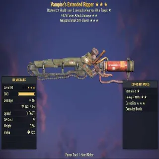 Ripper Vampire's +40% damage PA Durability