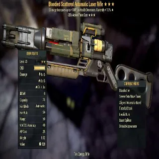 Invalid Item | Laser Rifle | Level 45 | Nuclear Winter | Bloodied- Vats Optimized